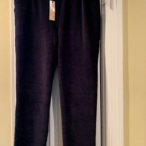 Women’s Melissa Paige black velour ribbed leggings